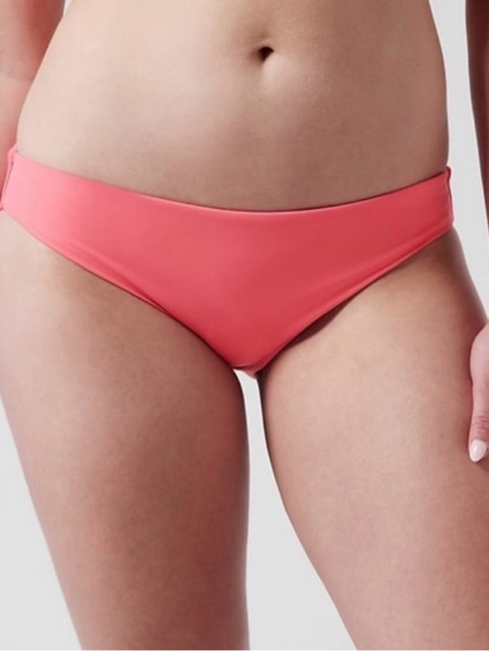 NWT Athleta Clean Medium "Coral Petal" Bikini Swim Bottom Size XL